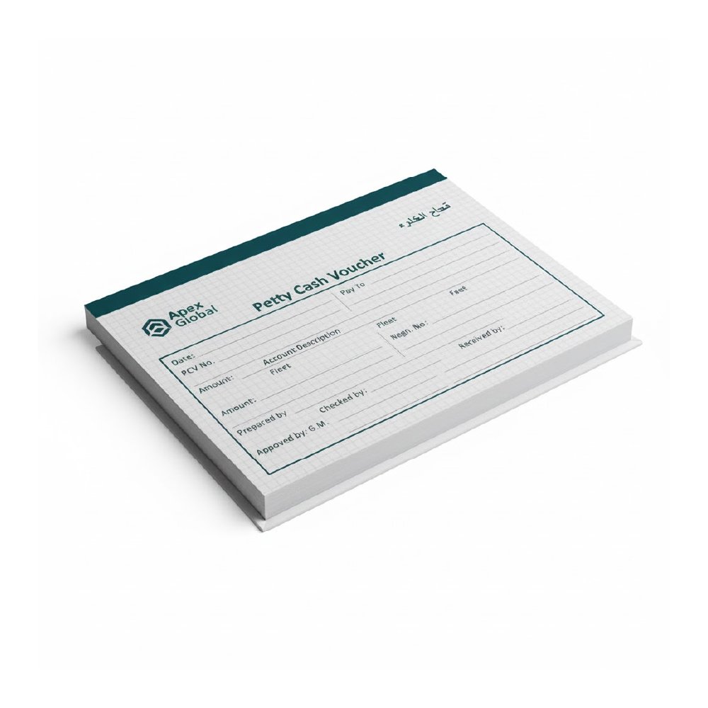 Custom Petty Cash Voucher Printing Abu Dhabi Dubai View 2